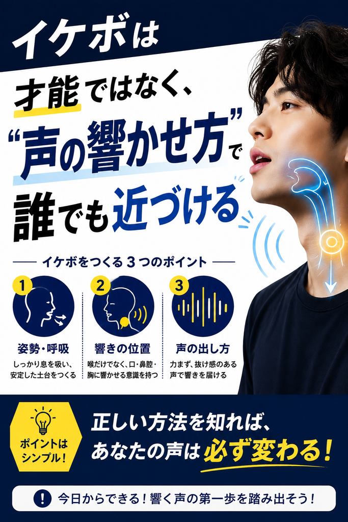 才能じゃなくて声の響かせ方で作れる