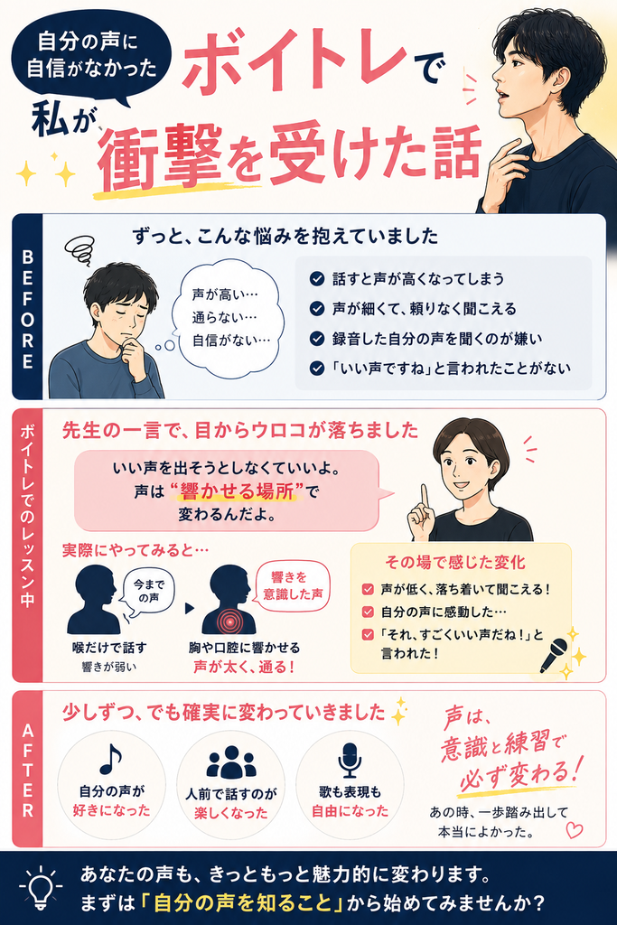 自分の声に自信が持てなかった私がボイトレで衝撃を受けた話