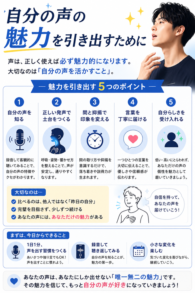 自分の声の魅力を引き出すために