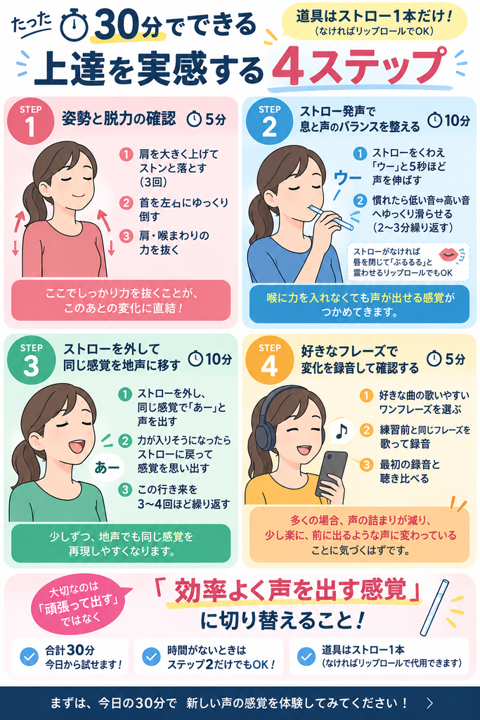 30分でできる歌の上達4STEP