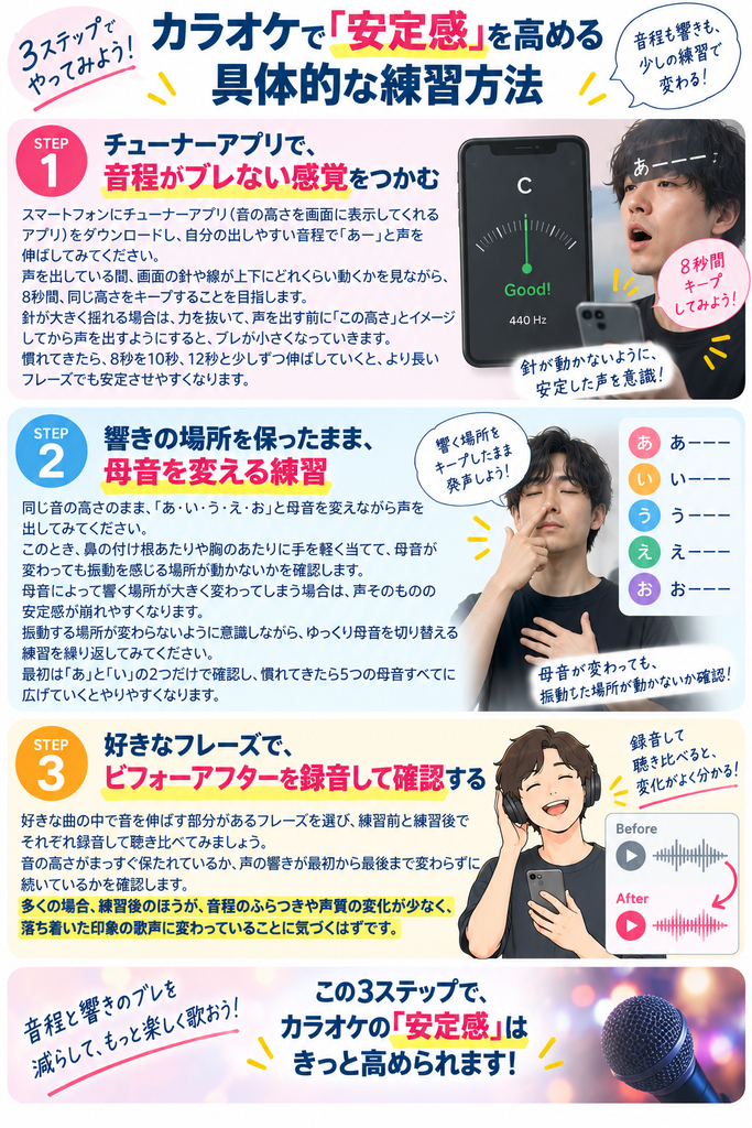 カラオケで安定感を高める具体的な方法